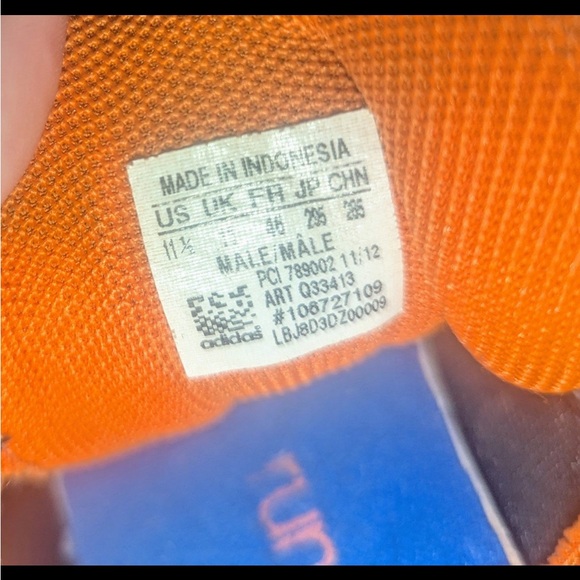 2 lot Men's Shoes Adidas running tennis Under Armour slides memory foam sandals - Picture 7 of 8